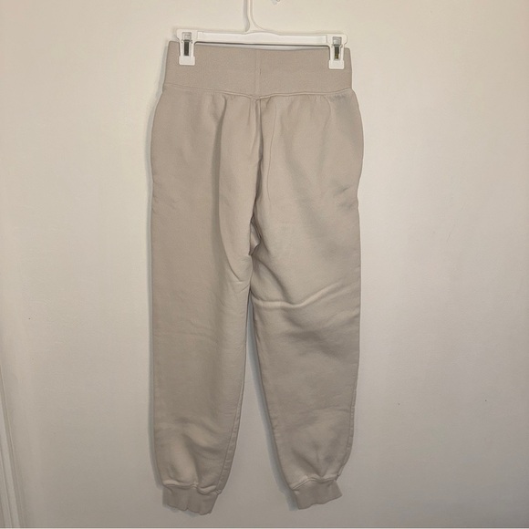 WOMEN'S NIKE SPORTSWEAR PHOENIX FLEECE MID-RISE JOGGER SWEATPANTS Beige Sand S - Picture 5 of 5